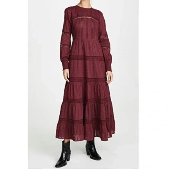 embroidered swiss dot maxi dress Pre-Order Swiss Dot Plus Size Ruffle Tiered Maxi Dress – Worn & Refined